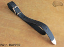 PA11 RAPPER Leather trouser belt with metal tip