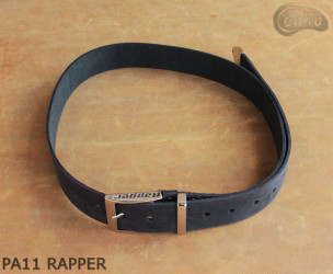 PA11 RAPPER -Hosengürtel aus Leder mit Metallspitze