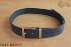 PA11 RAPPER Leather trouser belt with metal tip