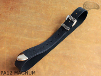 PA12 MAGNUM -Hosengürtel aus Leder mit Metallspitze