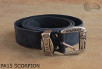 PA15 SCORPION Leather trouser belt
