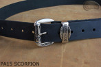 PA15 SCORPION Leather trouser belt