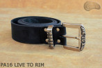 PA16 LIVE TO RIM Leather trouser belt