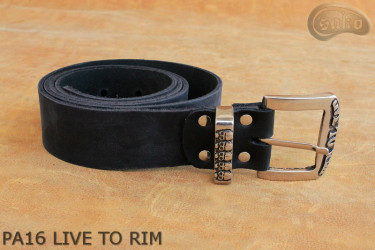 Ceinture de pantalon en cuir PA16 LIVE TO RIM