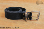 PA16 LIVE TO RIM Leather trouser belt