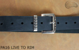 PA16 LIVE TO RIM Leather trouser belt