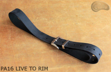 PA16 LIVE TO RIM Leather trouser belt