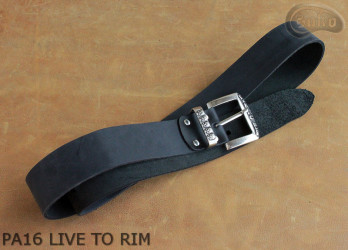 PA16 LIVE TO RIM Leather trouser belt