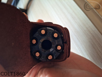 E3 BRAUNER3 Holsterbezug für die Trommel des Revolvers vom Kaliber Remington 44  COLT1860