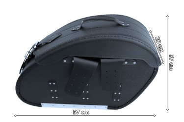 LEATHER SADDLEBAGS S261