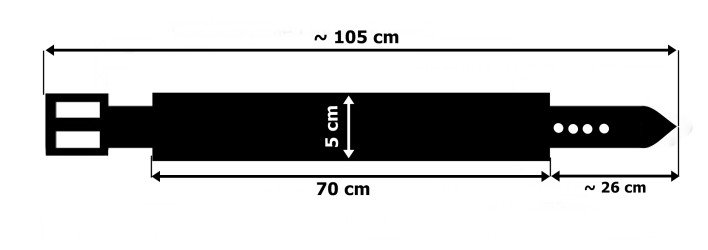 Motorrad-Lederarmband PM1 Länge ~ 105 cm