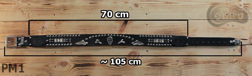 Motorrad-Lederarmband PM1 Länge ~ 105 cm