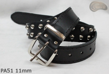 PA51-Lederarmband mit 11 mm Ziernieten