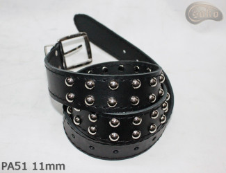 PA51-Lederarmband mit 11 mm Ziernieten