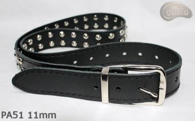 PA51-Lederarmband mit 11 mm Ziernieten