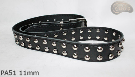 PA51-Lederarmband mit 11 mm Ziernieten