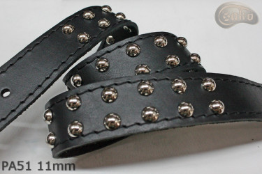 PA51-Lederarmband mit 11 mm Ziernieten