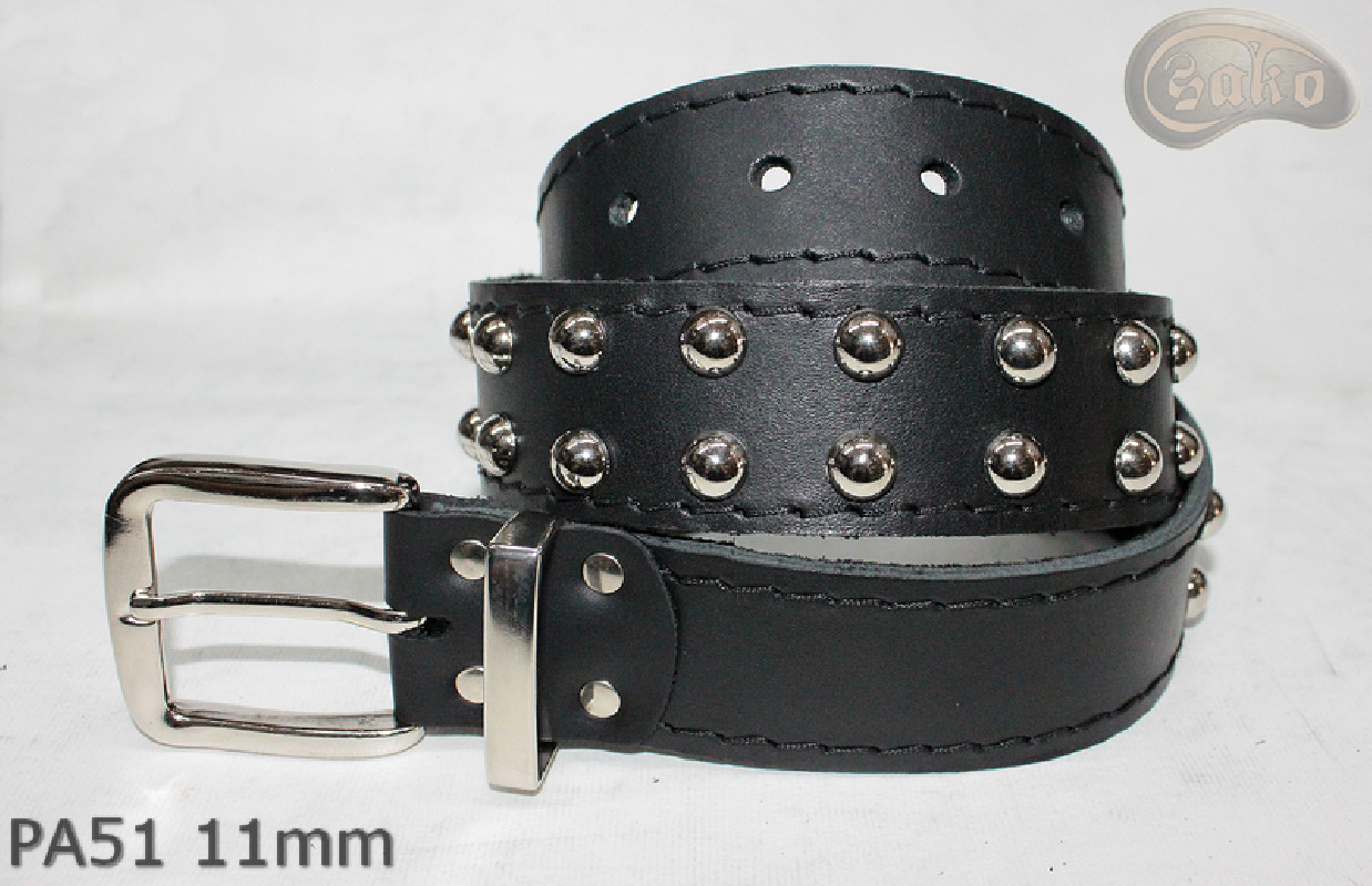 PA51-Lederarmband mit 11 mm Ziernieten