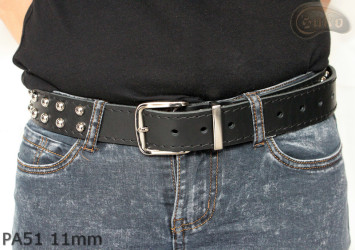 PA51-Lederarmband mit 11 mm Ziernieten