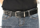 PA51-Lederarmband mit 11 mm Ziernieten