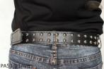 PA51-Lederarmband mit 11 mm Ziernieten
