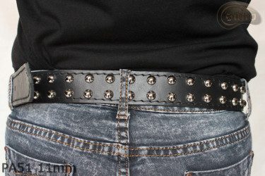 PA51-Lederarmband mit 11 mm Ziernieten
