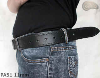PA51-Lederarmband mit 11 mm Ziernieten