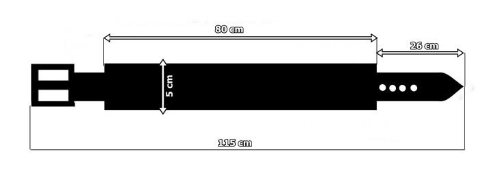 Motorrad-Lederarmband PM3 Länge ~ 115 cm