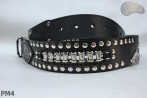 PM4-Ledergürtel für Hosen im Motorradstil Länge ~ 120,5 cm