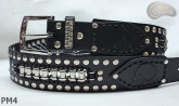 Motorcycle leather trouser belt PM4, length ~ 120,5 cm
