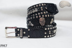 Motorcycle leather trouser belt PM7, length ~ 136 cm