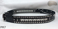 Motorcycle leather trouser belt PM7, length ~ 136 cm