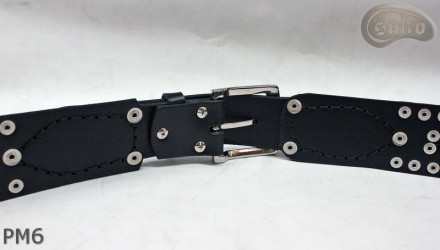 PM6-Ledergürtel für Hosen im Motorradstil Länge ~ 131 cm