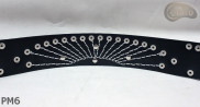 Motorcycle leather trouser belt PM6, length ~ 131 cm