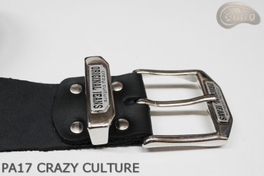 PA17 CRAZY CULTURE Bőr nadrágszíj