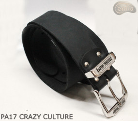 PA17 CRAZY CULTURE Bőr nadrágszíj