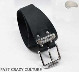 PA17 CRAZY CULTURE Bőr nadrágszíj