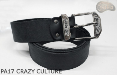 PA17 CRAZY CULTURE Bőr nadrágszíj