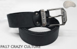 PA17 CRAZY CULTURE Bőr nadrágszíj