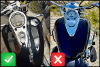 Tank panel für  Kawasaki VN  2000 *rechte Tankfüllstutzen*