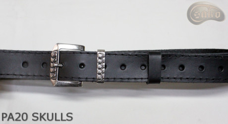 PA20 SKULLS-Ledergürtel