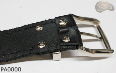 PA0000 leather trouser belt without buckle, repair kit without buckle
