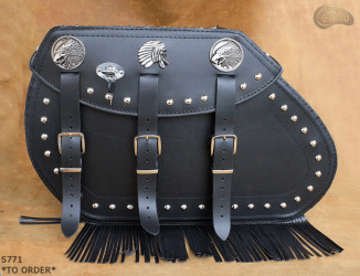 Leather motorcycle saddlebags S771 *MADE TO ORDER*