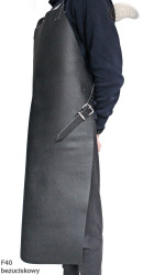 Tablier de protection en cuir F40 sans pression boucher/soudure/chef/barbecue/serrurier