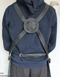 Schutzschürze aus Leder F40 Druckfrei Metzger/Schweißer/Koch/Grill/Schlosser