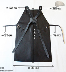 Schutzschürze aus Leder F30 Druckfrei Metzger/Schweißer/Koch/Grill/Schlosser