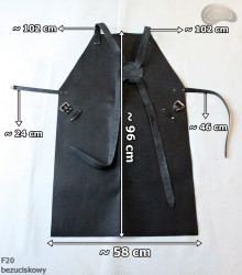 Schutzschürze aus Leder F20 Druckfrei Metzger/Schweißer/Koch/Grill/Schlosser/Schmied