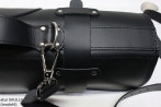 Knife bag / pouch BLACK GRAIN LEATHER SKULLS ( model 4)