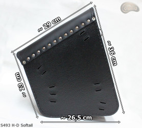 Bőr táska S493 SKULL H-D SOFTAIL