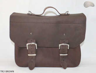 Umhängetasche aus Leder TR3 BROWN